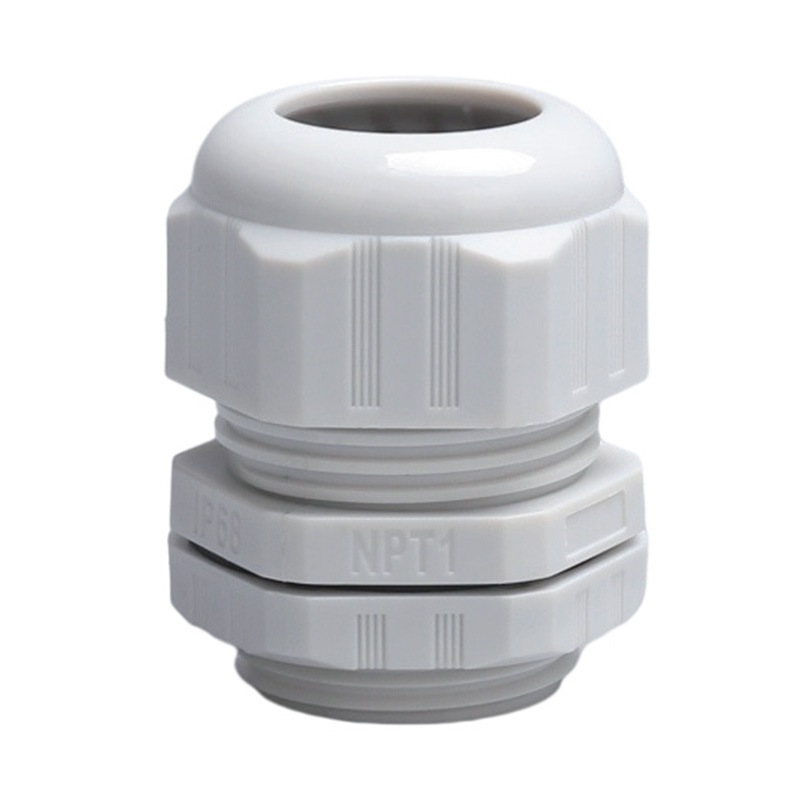Prensaestopas fijas de plástico impermeables PET-NPT